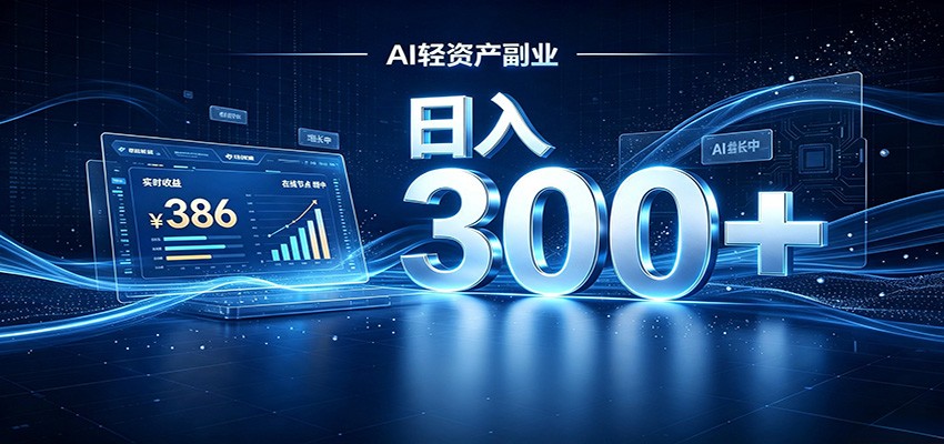 2026 AI轻资产风口,Token中转站小白可入局,日入300+-宇文网创