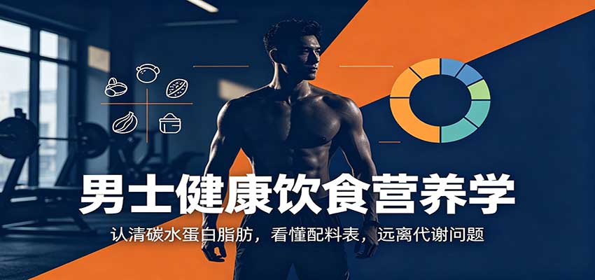 男士健康饮食营养学：认清碳水蛋白脂肪，看懂配料表，远离代谢问题-宇文网创