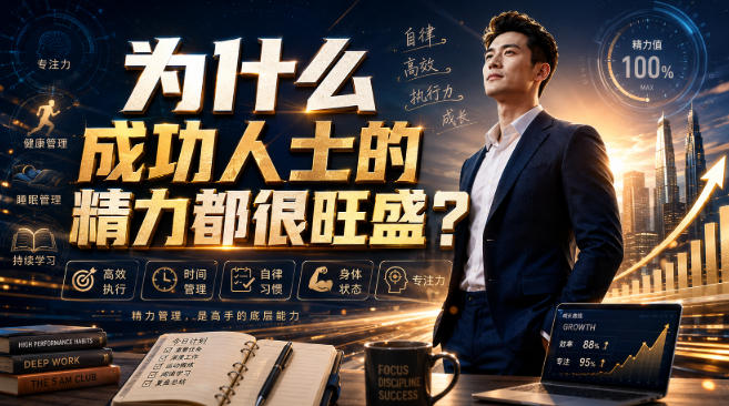 付费文章：为什么成功人士的精力都很旺盛？-宇文网创