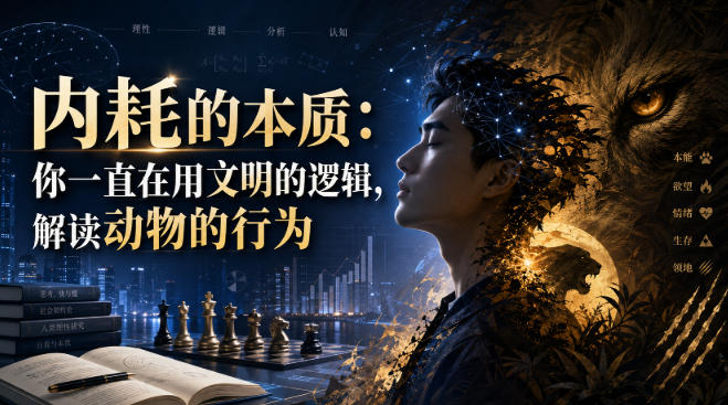付费文章:内耗的本质:你一直在用文明的逻辑,解读动物的行为-宇文网创