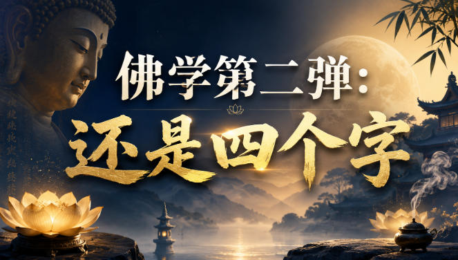 付费文章：佛学第二弹：还是四个字-宇文网创