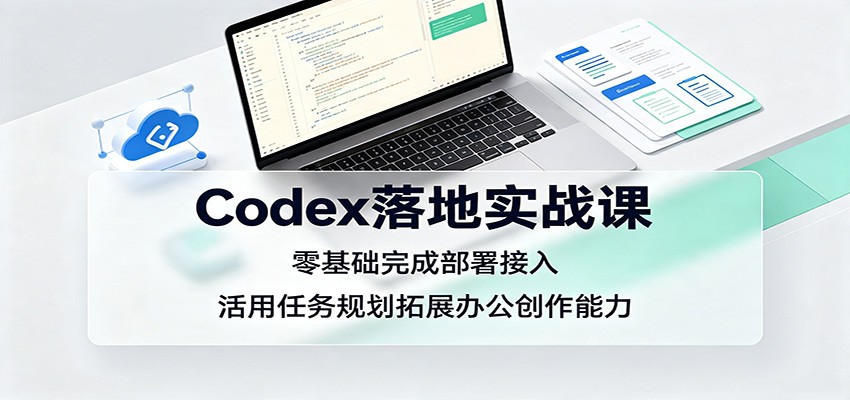 Codex落地实战课：零基础完成部署接入，活用任务规划拓展办公创作能力-宇文网创