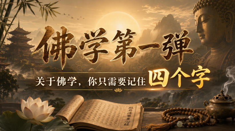 付费文章:佛学第一弹,关于佛学,你只需要记住四个字-宇文网创