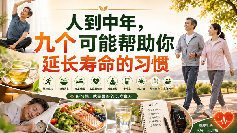 付费文章：人到中年，九个可能帮助你延长寿命的习惯-宇文网创