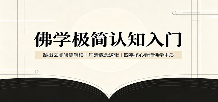 佛学极简认知入门：跳出玄虚晦涩解读，理清概念逻辑，四字核心看懂佛学本质-宇文网创