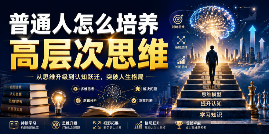 公众号付费文章:普通人怎么培养高层次思维-宇文网创