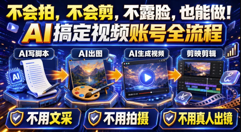 AI短视频起号实战项目,用AI做视频起号,45天涨粉12W,一条广告8.5k,广告接到手软,引流、变现两不误!-宇文网创