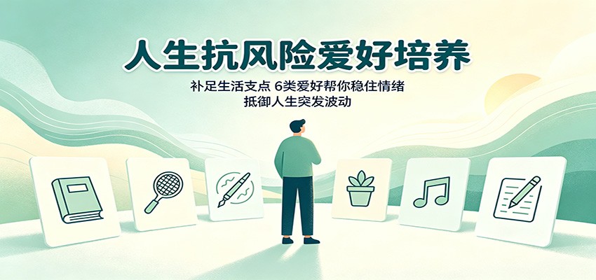 人生抗风险爱好培养：补足生活支点，6类爱好帮你稳住情绪，抵御人生突发波动-宇文网创