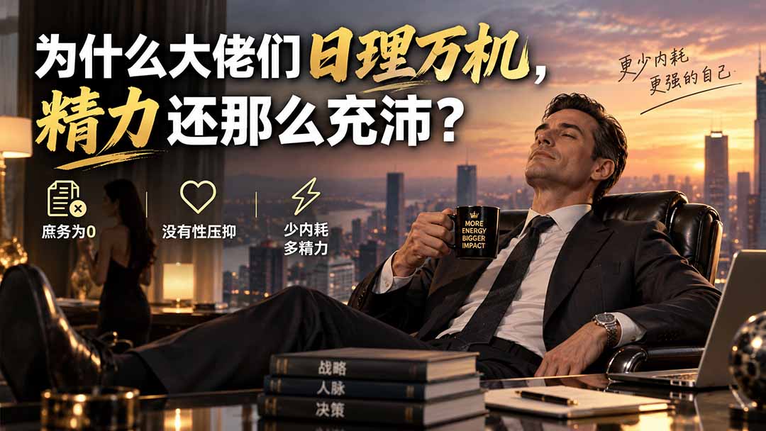 （20244期）付费文章：为什么大佬们日理万机，精力还那么充沛？-宇文网创
