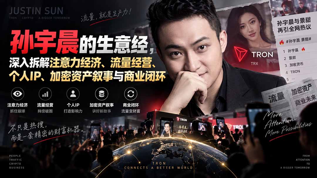 （20290期）某星球精华文章——孙宇晨的生意经，深入拆解注意力经济、流量经营、个人IP、加密资产叙事与商业闭环-宇文网创
