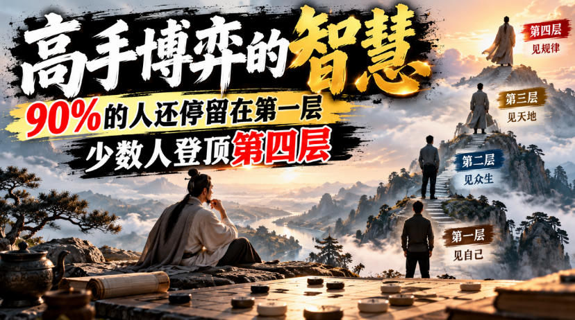 付费文章:高手博弈的智慧,90%的人还停留在第一层,少数人登顶第四层-宇文网创