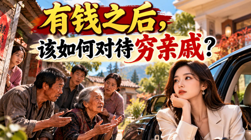 某公众号付费文章：有钱之后，该如何对待穷亲戚？-宇文网创