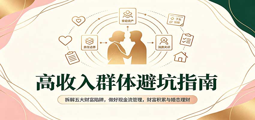 高收入群体避坑指南：拆解五大财富陷阱，做好现金流管理，财富积累与婚恋理财-宇文网创