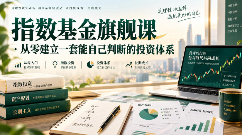 指数基金旗舰课·从零建立一套能自己判断的投zi体系-宇文网创