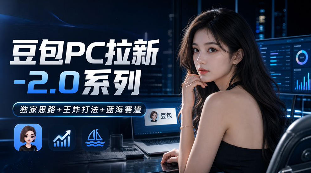 豆包PC拉新2.0系列-独家思路+王炸打法+蓝海赛道-宇文网创