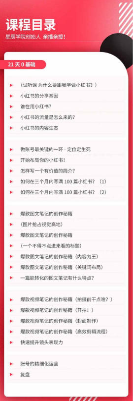 图片[2]-21天0基础小红书实操训练营｜从账号搭建、流量逻辑到爆款笔记、垂直变现全突破-宇文网创