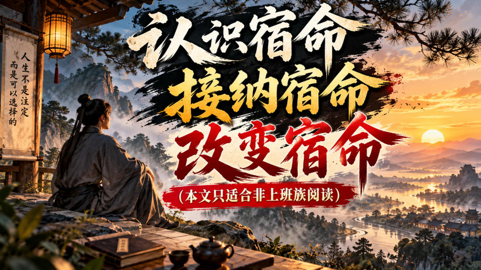 某公众号付费文章：认识宿命，接纳宿命，改变宿命（本文只适合非上班族阅读）-宇文网创