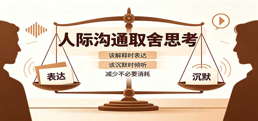 人际沟通取舍思考:分清解释与沉默边界,拿捏职场生活沟通分寸减少情绪内耗-宇文网创