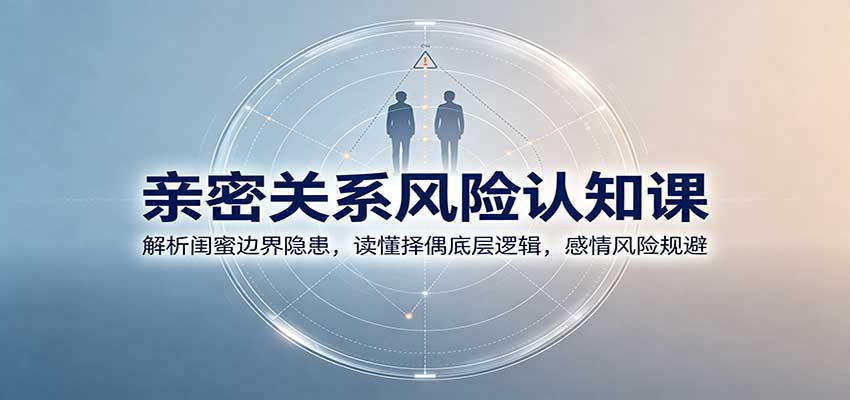 亲密关系风险认知课：解析闺蜜边界隐患，读懂择偶底层逻辑，感情风险规避-宇文网创