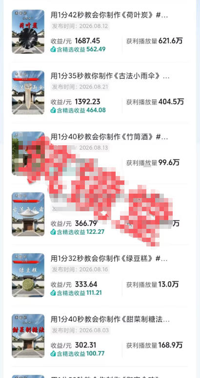 图片[2]-抖音20W粉丝博主的AI非遗知识科普教学，零基础制作非遗文化类短视频变现，解锁抖音精选独家收益-宇文网创