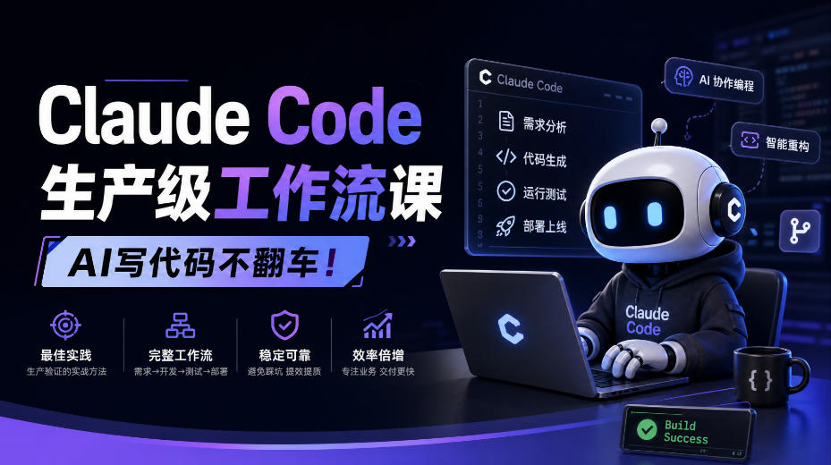 Claude Code生产级工作流课,AI写代码不翻车!【原创双语字幕】-宇文网创
