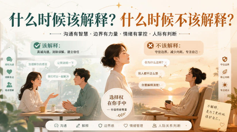 付费文章：什么时候该解释？什么时候不该解释？-宇文网创