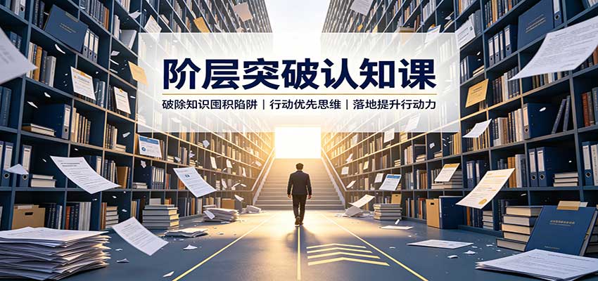 阶层突破认知课:破除知识囤积陷阱,行动优先思维,落地提升行动力-宇文网创