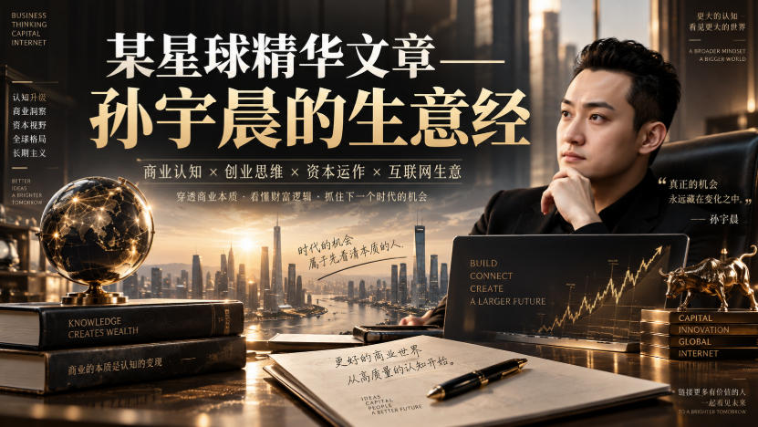 某星球精华文章——孙宇晨的生意经-宇文网创