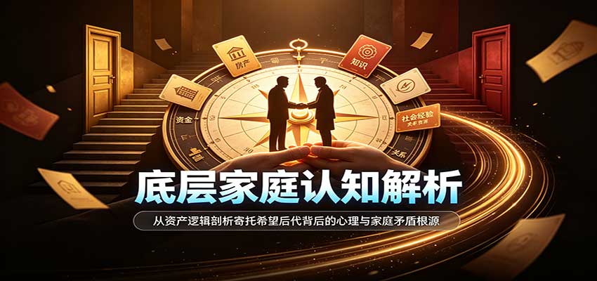 底层家庭认知解析：从资产逻辑剖析寄托希望后代背后的心理与家庭矛盾根源-宇文网创
