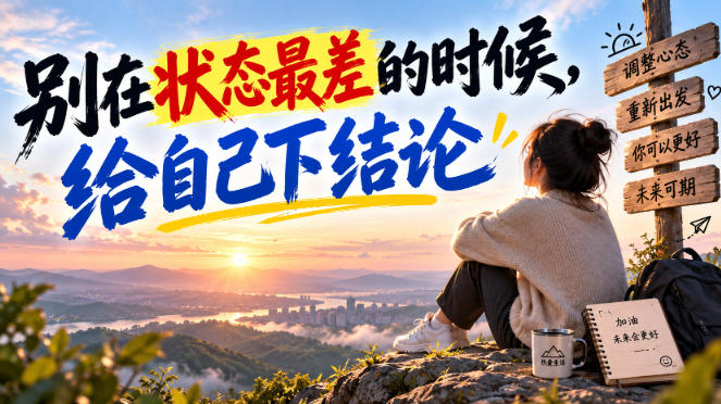 某公众号付费文章：别在状态最差的时候，给自己下结论-宇文网创
