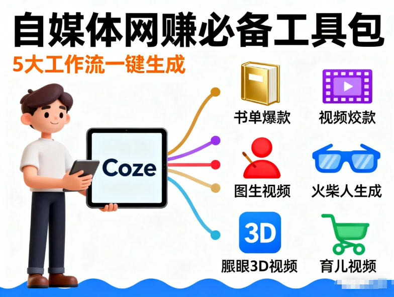 Coze工作流合集，内容一共100份左右，内容丰富，可以提供工作效率-宇文网创
