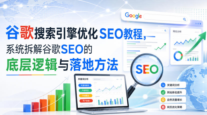 小白新君SEO·谷歌搜索引擎优化SEO教程,系统拆解谷歌SEO的底层逻辑与落地方法(部分更新2026)-宇文网创