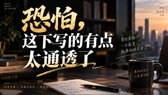 灏泽叔最新付费文章：恐怕，这下写的有点太通透了-宇文网创