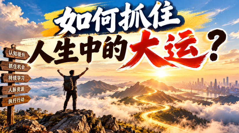 某公众号付费文章:如何抓住人生中的大运?-宇文网创