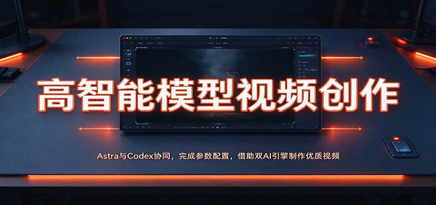 高智能模型视频创作：Astra与Codex协同，完成参数配置，借助双AI引擎制作优质视频-宇文网创