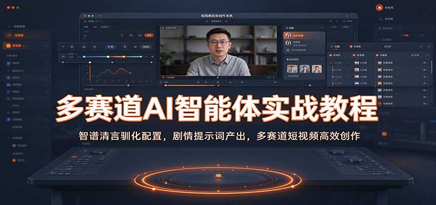 多赛道AI智能体实战教程：智谱清言驯化配置，剧情提示词产出，多赛道短视频高效创作-宇文网创