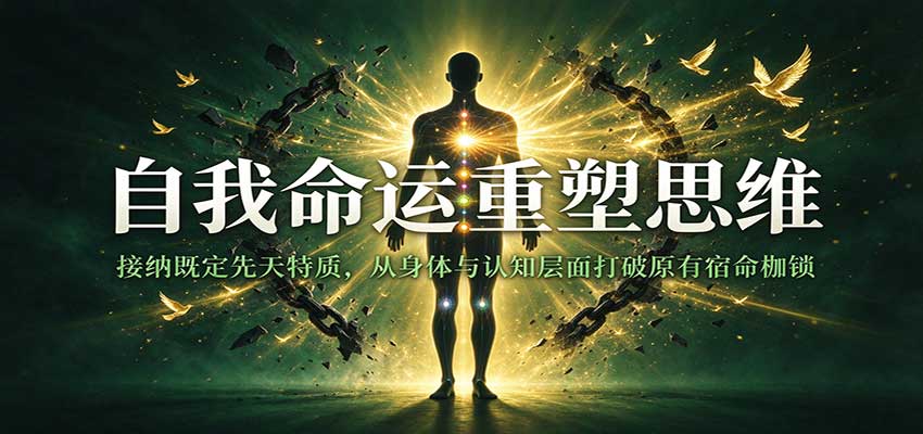 自我命运重塑思维：接纳既定先天特质，从身体与认知层面打破原有宿命枷锁-宇文网创